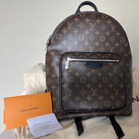 Louis Vuitton Josh Monogram Brown Coated Canvas Backpack - Picture 1 of 9